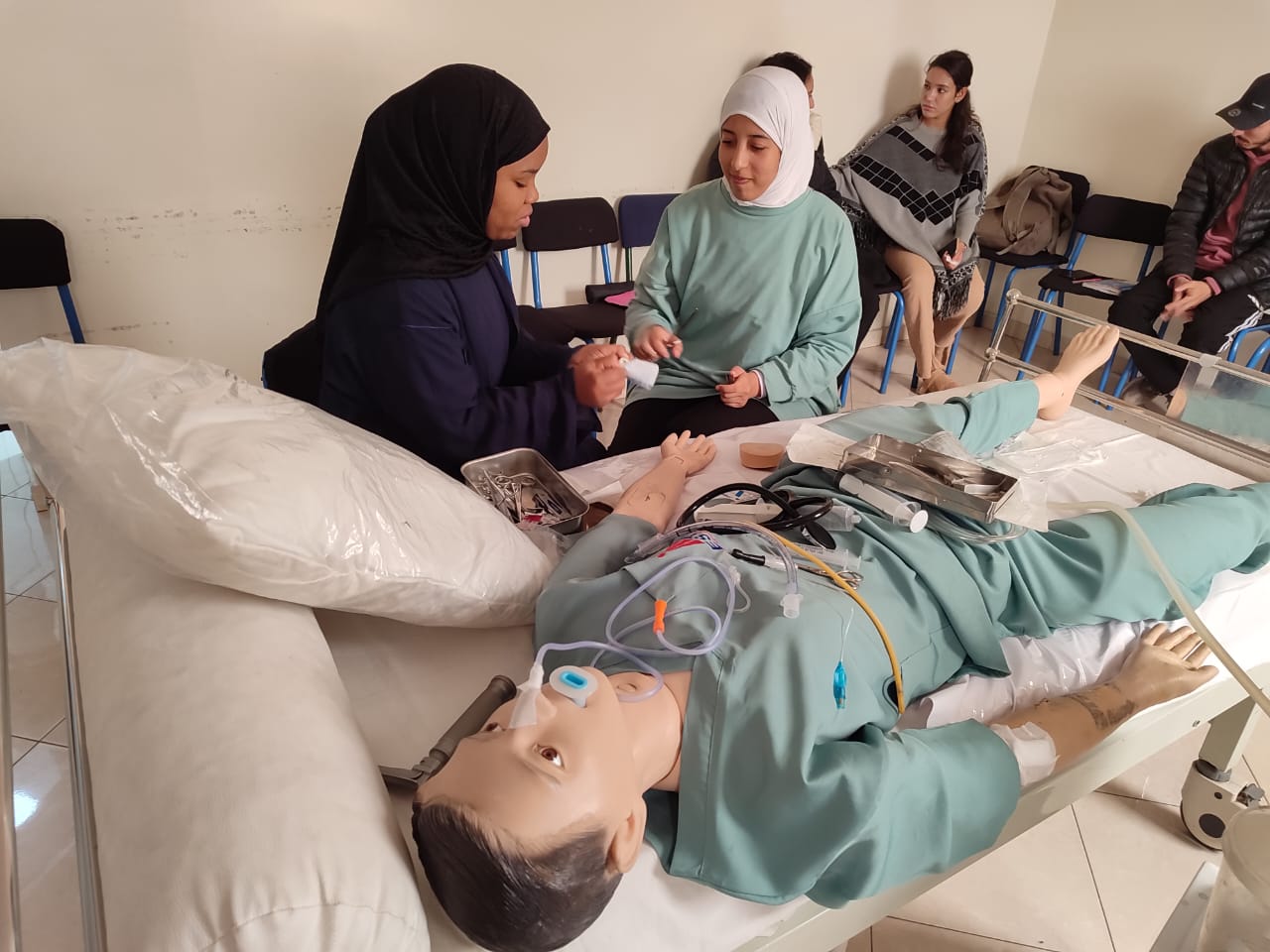 Travaux pratiques en salle de soins
